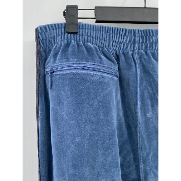 NEEDLES Men's Blue Velour Side-Striped Pull-On Straight-Leg Track Pants SZ M - Picture 4 of 11